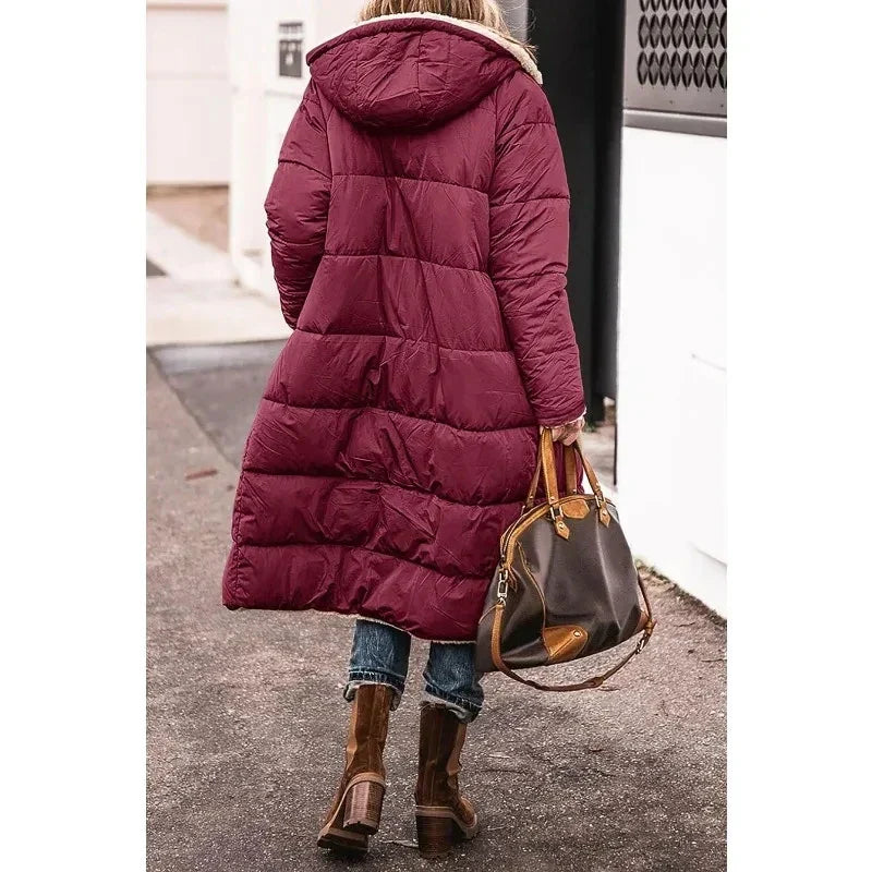 Franziska | Elegante Pufferjacke mit Schaffellfutter