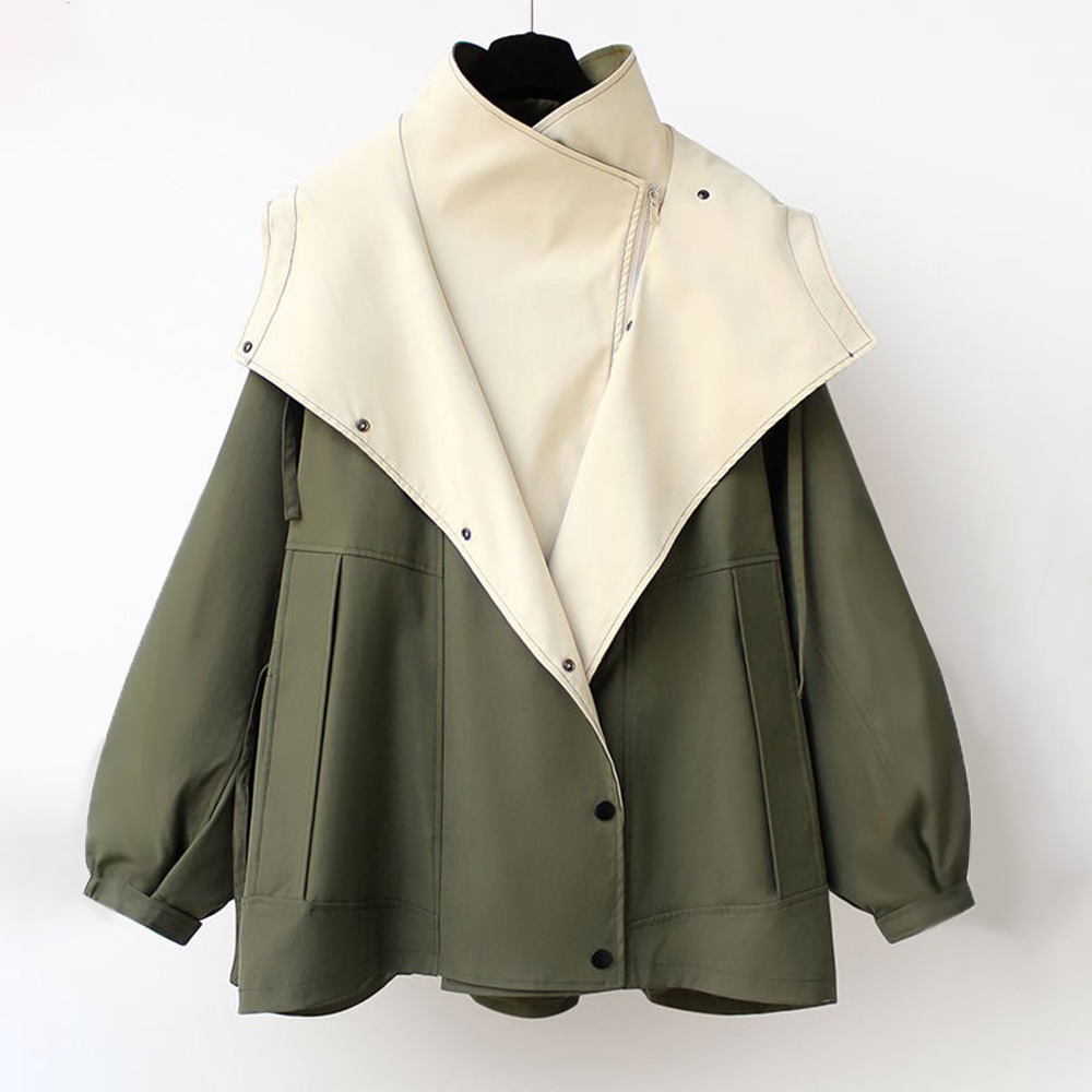 Nadine | Stilvoller Zweifarbiger Kapuzenpullover
