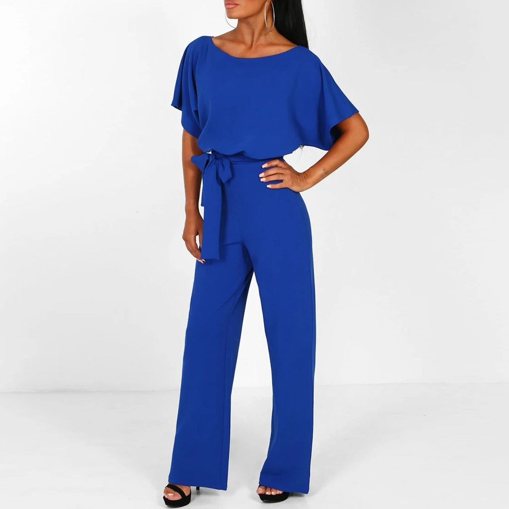 Melina | Eleganter Damen-Jumpsuit mit Gürtel