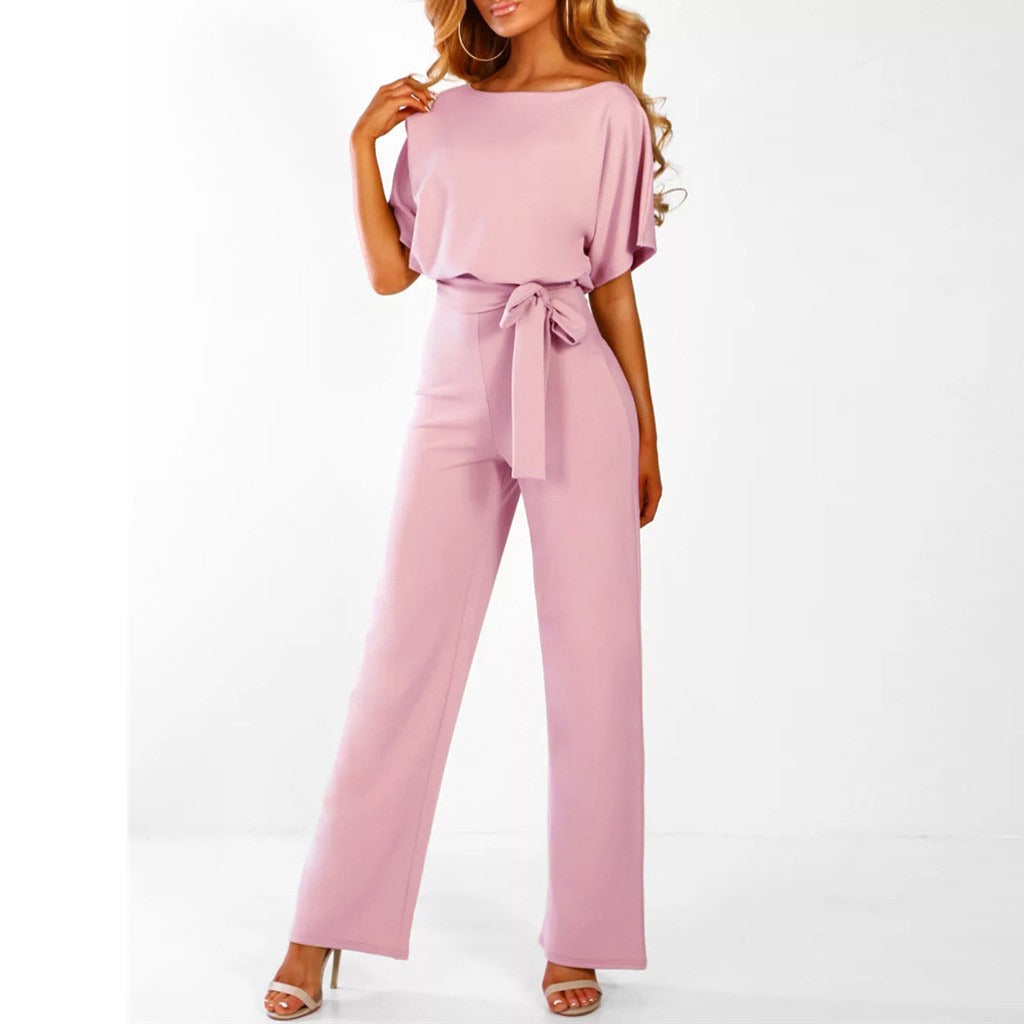 Melina | Eleganter Damen-Jumpsuit mit Gürtel