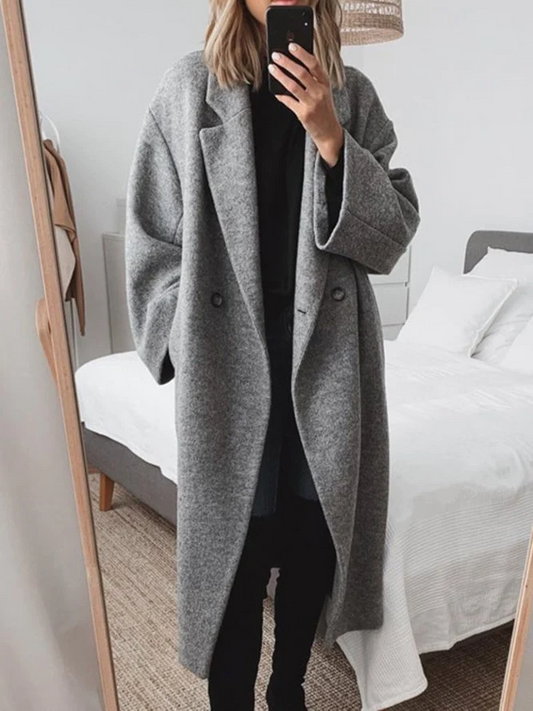 Martina | Stylischer Doppelreihiger Oversized-Mantel