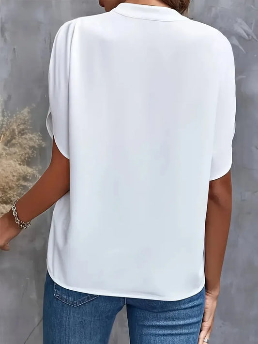 Melina | Stylische Fluide Bluse mit V-Ausschnitt