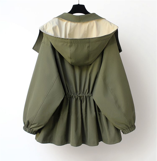 Nadine | Stilvoller Zweifarbiger Kapuzenpullover