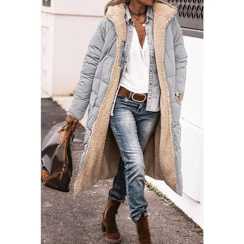Franziska | Elegante Pufferjacke mit Schaffellfutter
