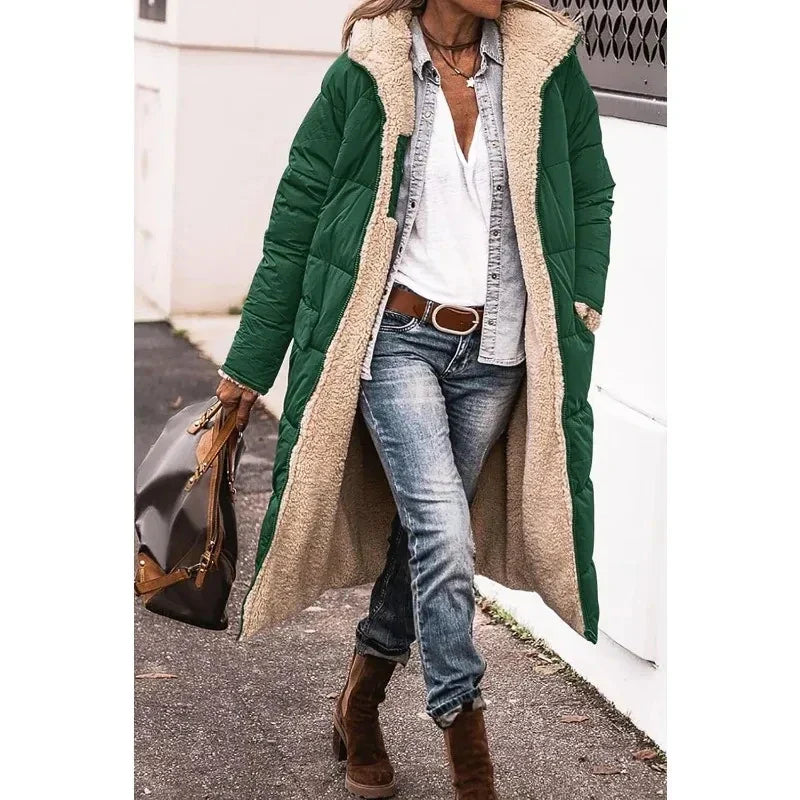 Franziska | Elegante Pufferjacke mit Schaffellfutter